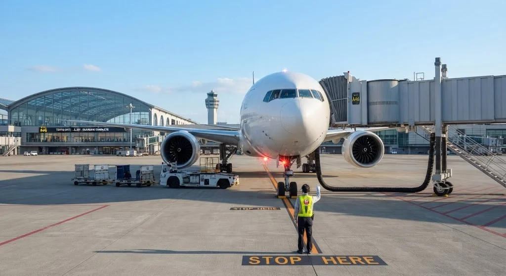 Aircraft ready for departure