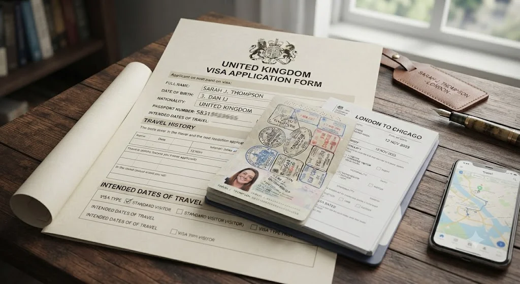 Visa application form