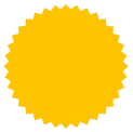 Decorative badge shape